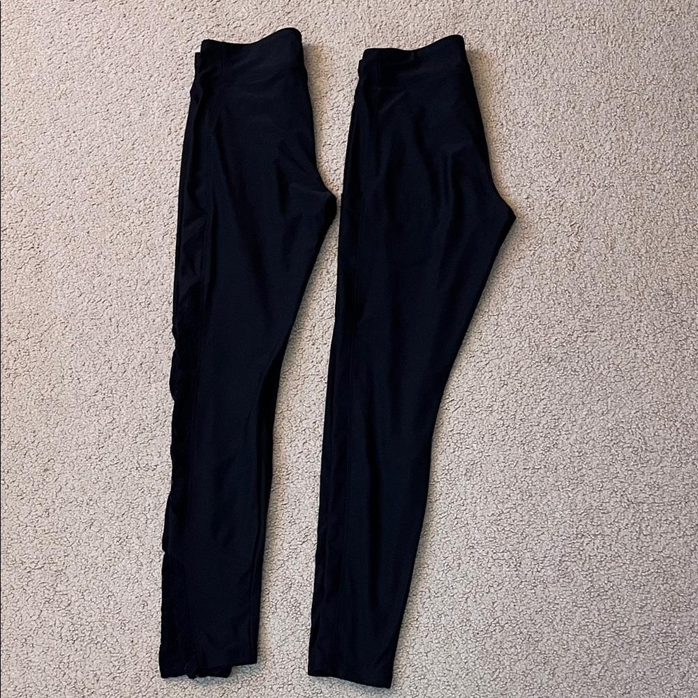 Adore Me Set of 2 Pairs Black Leggings Size Small